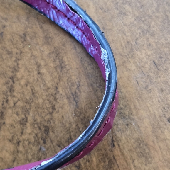 Coach Peyton Burgundy Black White Glen Plaid Coated Canvas Wristlet - Picture 14 of 14